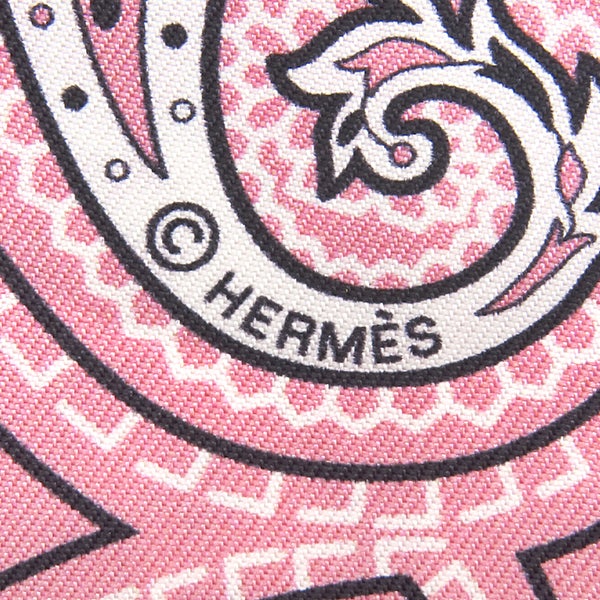 エルメス HERMES スカーフ ツイリー シルク フューシャ×ヴューローズ
