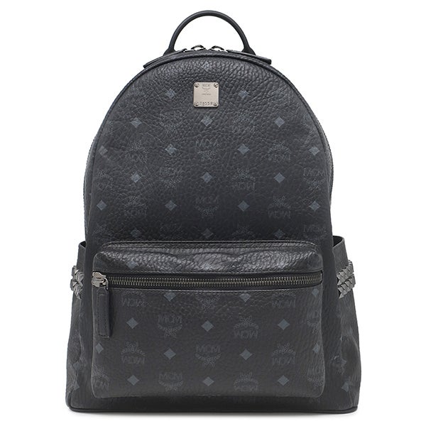 【Yu】MCM リュック ブラック サイドスタッズ エムシーエム MCM リュック・デイパック Stark サイドスタッズ バック