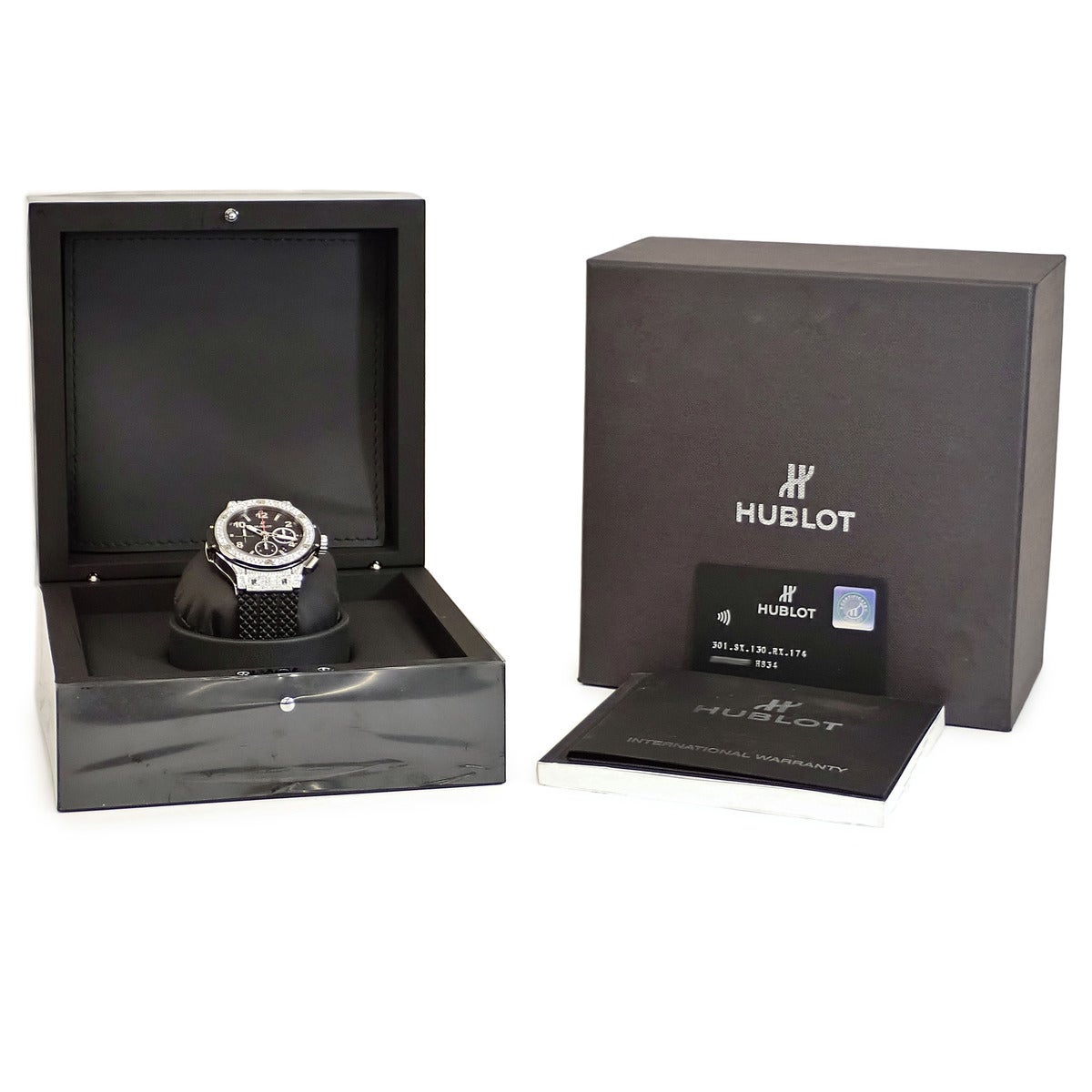 ウブロ HUBLOT ビッグバン スチール 301.SX.130.RX.174 純正ダイヤ