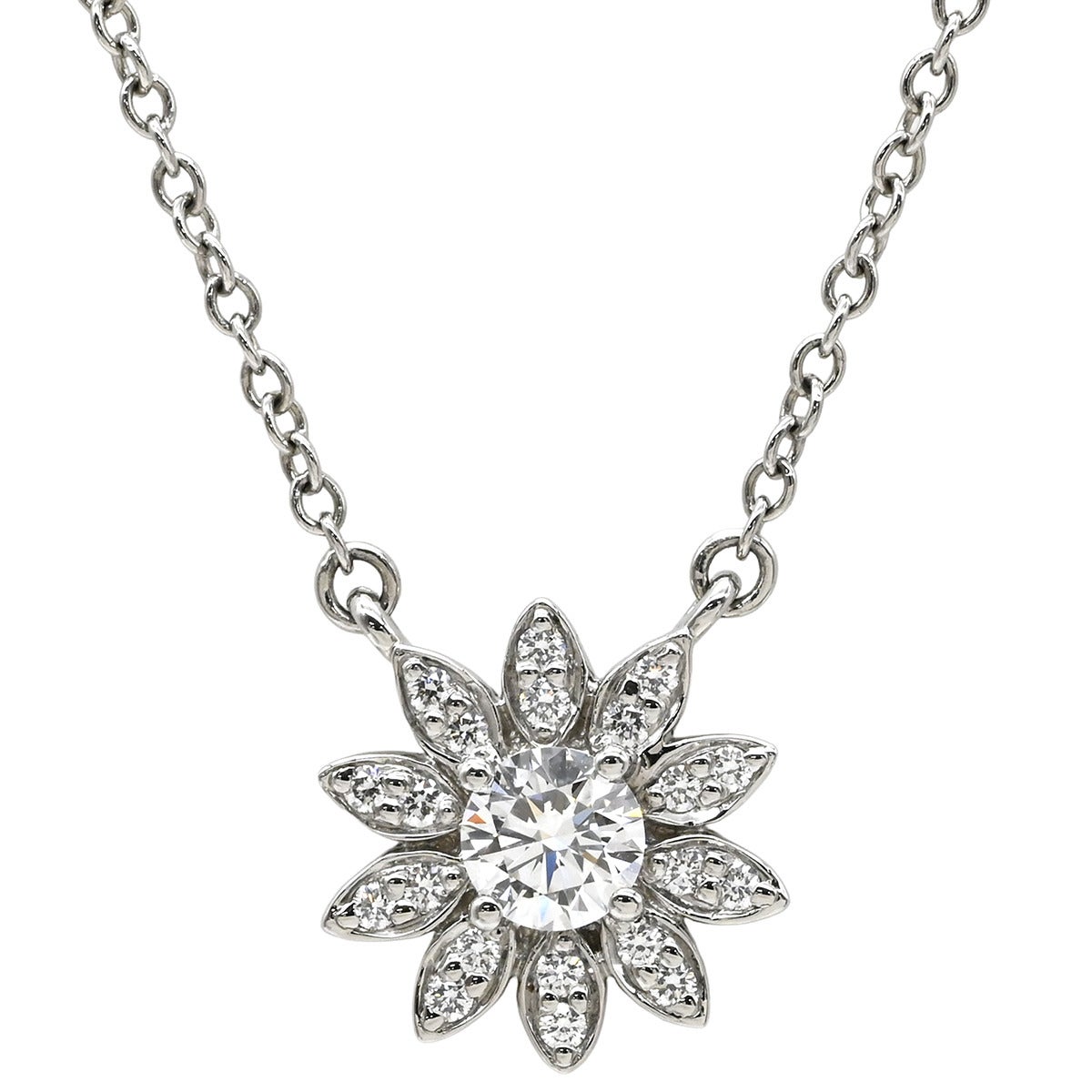 ティファニー Tiffany & Co ネックレス エンチャント フラワー ダイヤ
