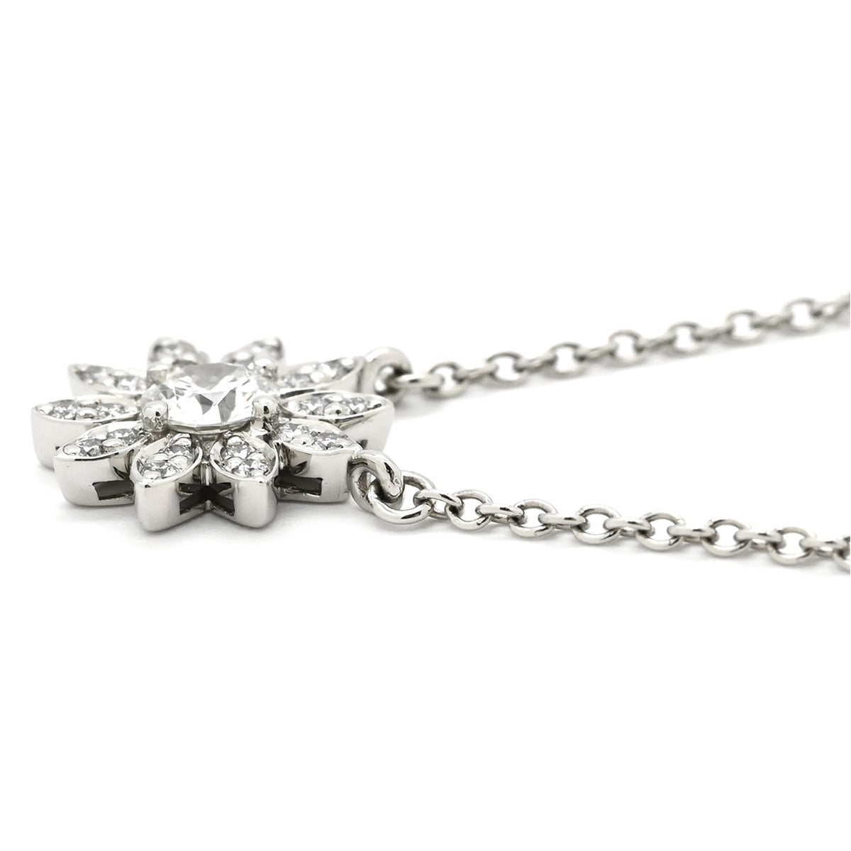 ティファニー Tiffany & Co ネックレス エンチャント フラワー ダイヤ