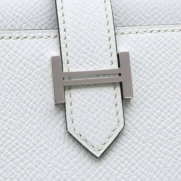 エルメス HERMES 三つ折り財布 ベアン コンビネ ヴォーエプソン グリ