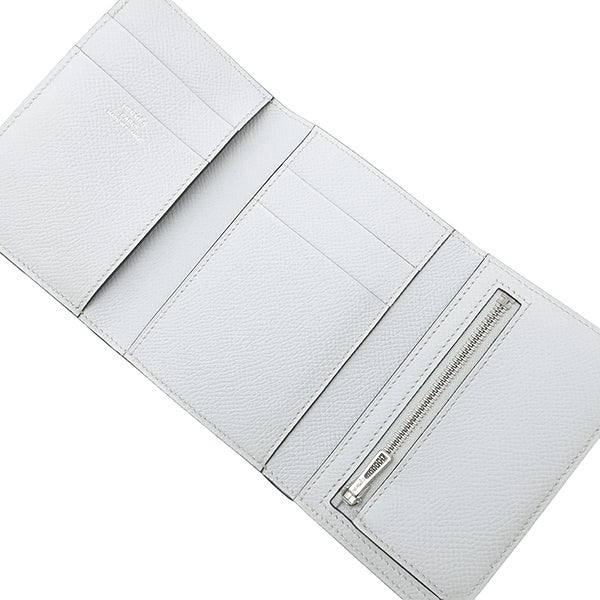 エルメス HERMES 三つ折り財布 ベアン コンビネ ヴォーエプソン グリ