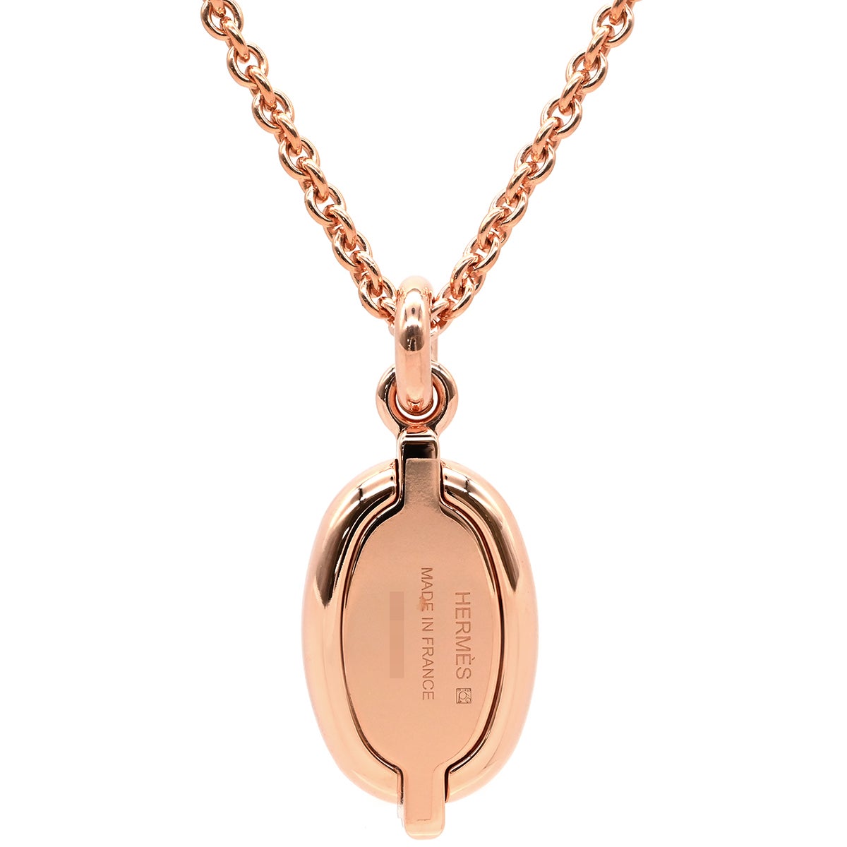 エルメス HERMES ネックレス ミニマイヨン PM ペンダント GP エナメル