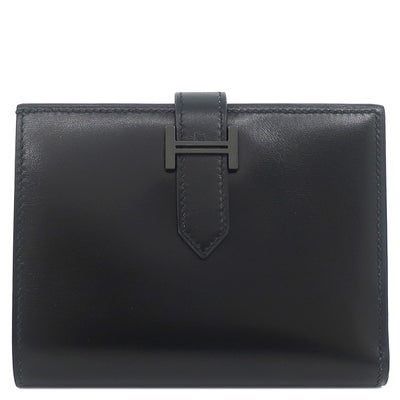 エルメス HERMES 二つ折り財布 ベアンコンパクト モノクローム 