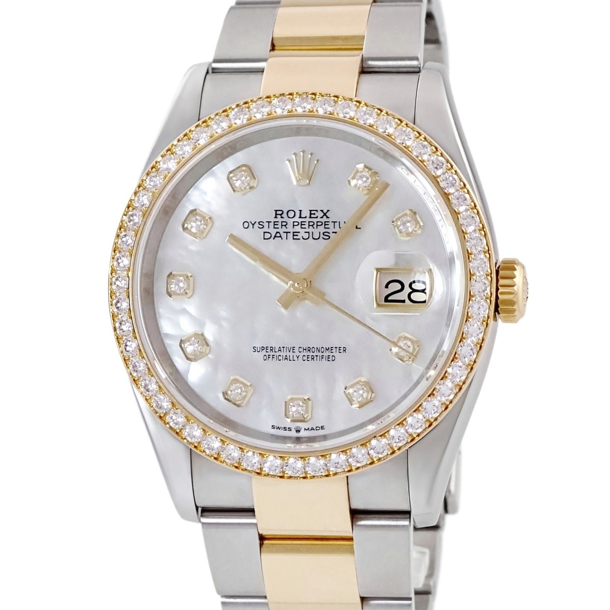 ロレックス ROLEX デイトジャスト 36 126283RBR ランダム番 K18YG×SS