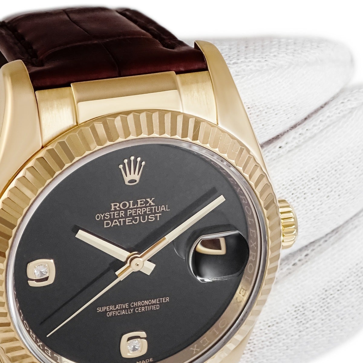 ロレックス ROLEX デイトジャスト 36 116138 2BR F番 K18YG無垢 純正