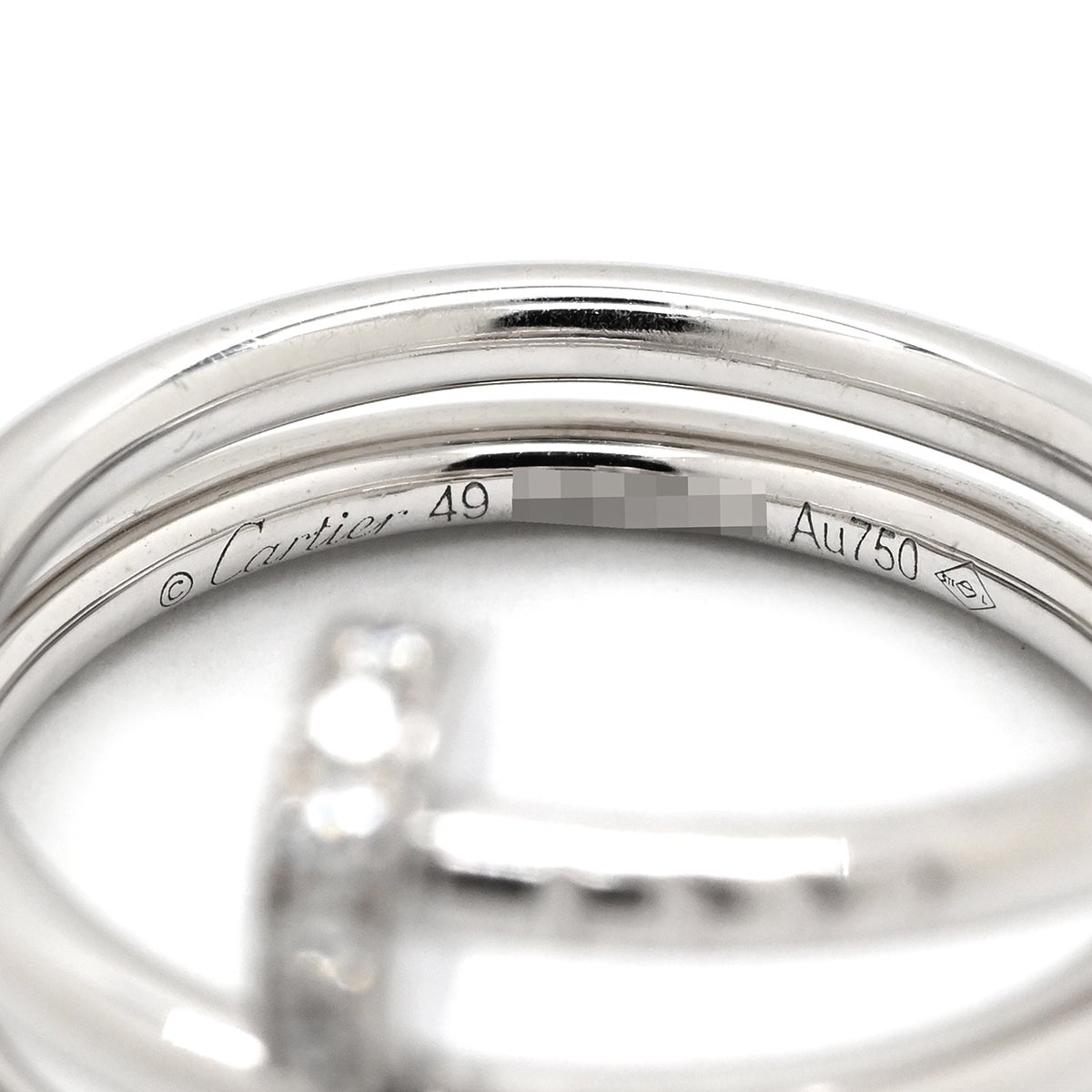 カルティエ Cartier リング 指輪 ジュストアンクル ダブル ダイヤ