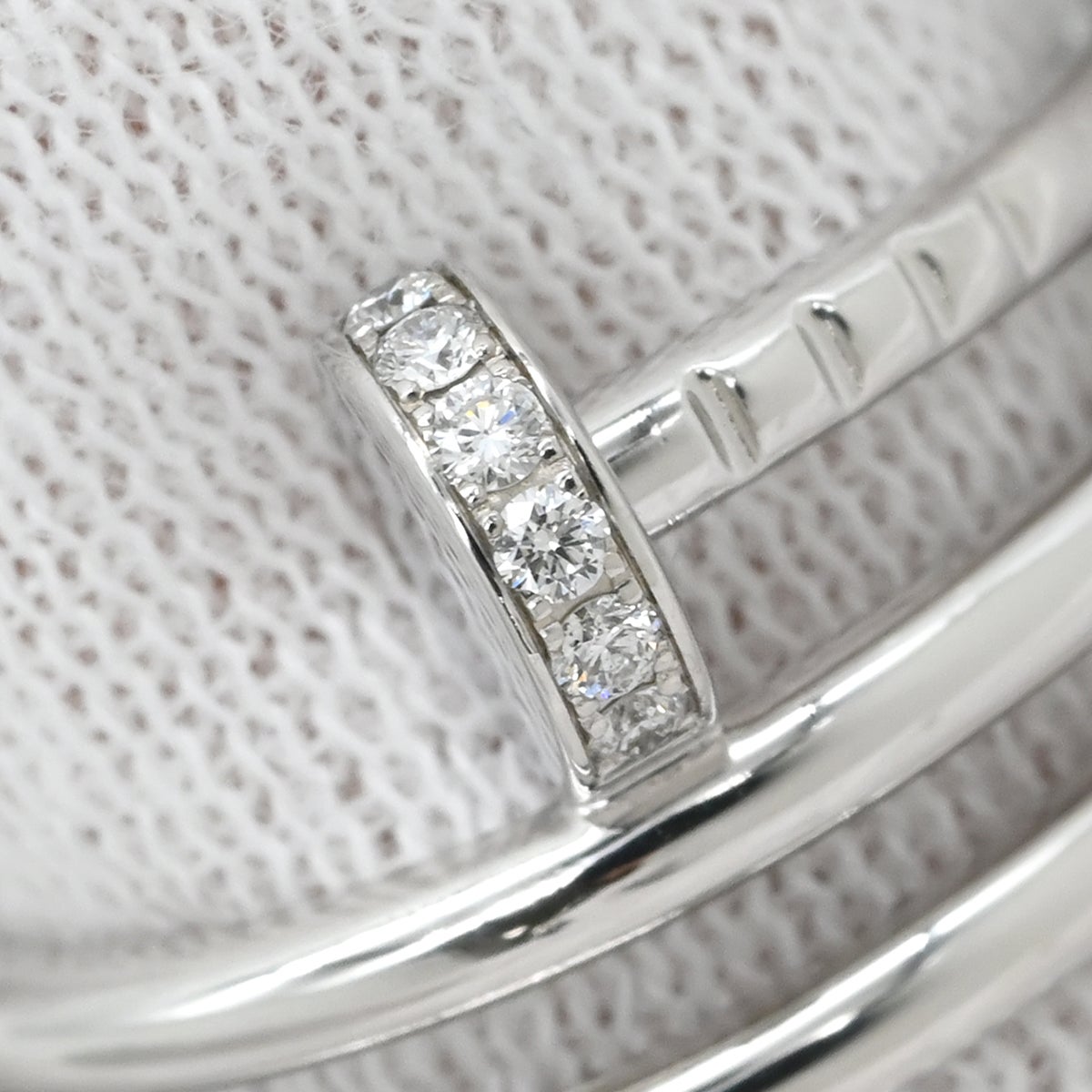 カルティエ Cartier リング 指輪 ジュストアンクル ダブル ダイヤ