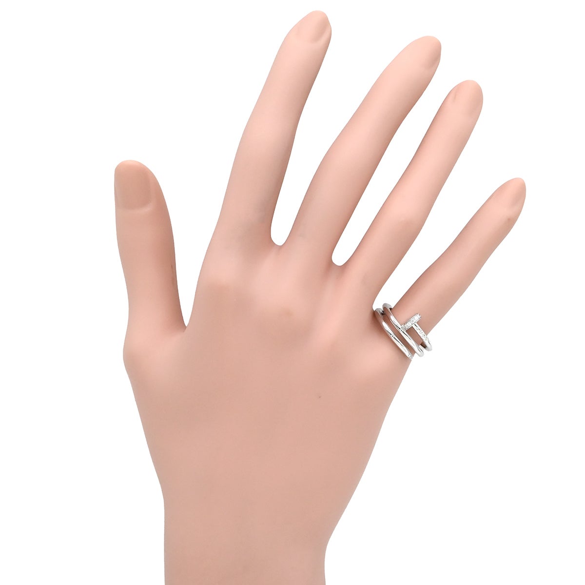 カルティエ Cartier リング 指輪 ジュストアンクル ダブル ダイヤ