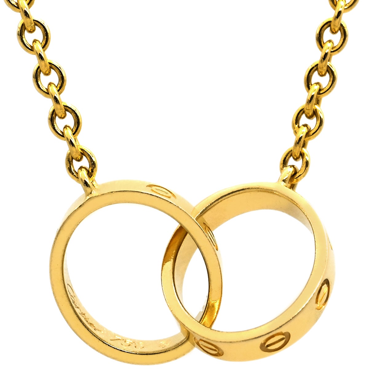 Y♡Cartier ゴールド ネックレス 専用ケース付き カルティエ Cartier ネックレス ベビーラブ イエローゴールド 18金