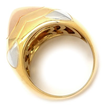 ブルガリ BVLGARI リング 指輪 ピラミデ イエローゴールド×ピンク 
