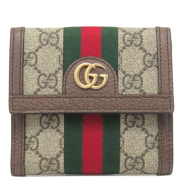 グッチ GUCCI 二つ折り財布 オフィディア Wホック ウォレット GG