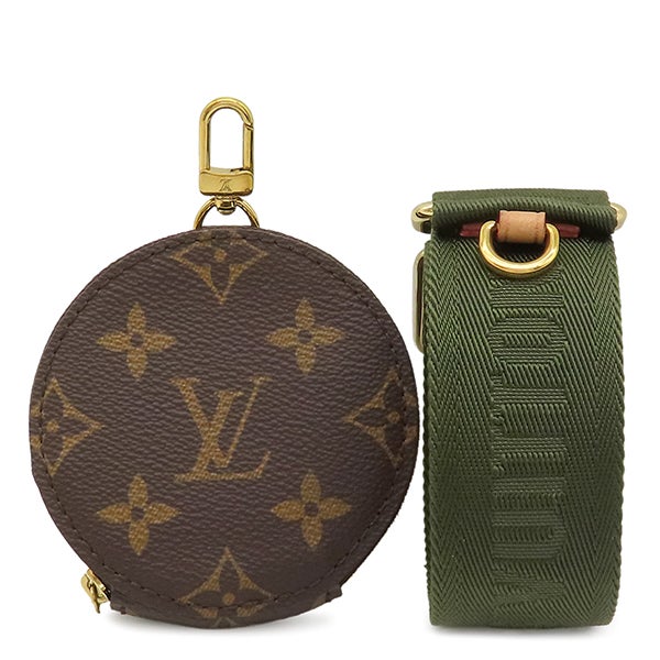 【美品】ルイヴィトン ショルダーストラップ ケース モノグラム カーキ ルイヴィトン LOUIS VUITTON ショルダーストラップ モノグラム