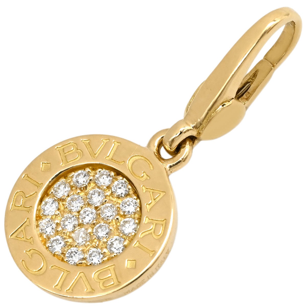 ブルガリ BVLGARI チャーム ブルガリブルガリ ダイヤ イエローゴールド