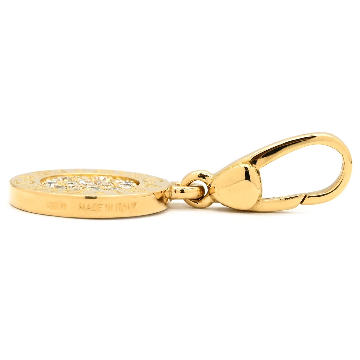 ブルガリ BVLGARI チャーム ブルガリブルガリ ダイヤ イエローゴールド