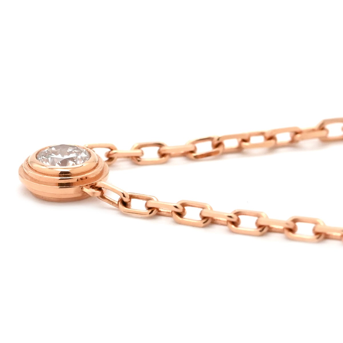 カルティエ Cartier ネックレス ダムール SM ピンクゴールド 1P 一粒