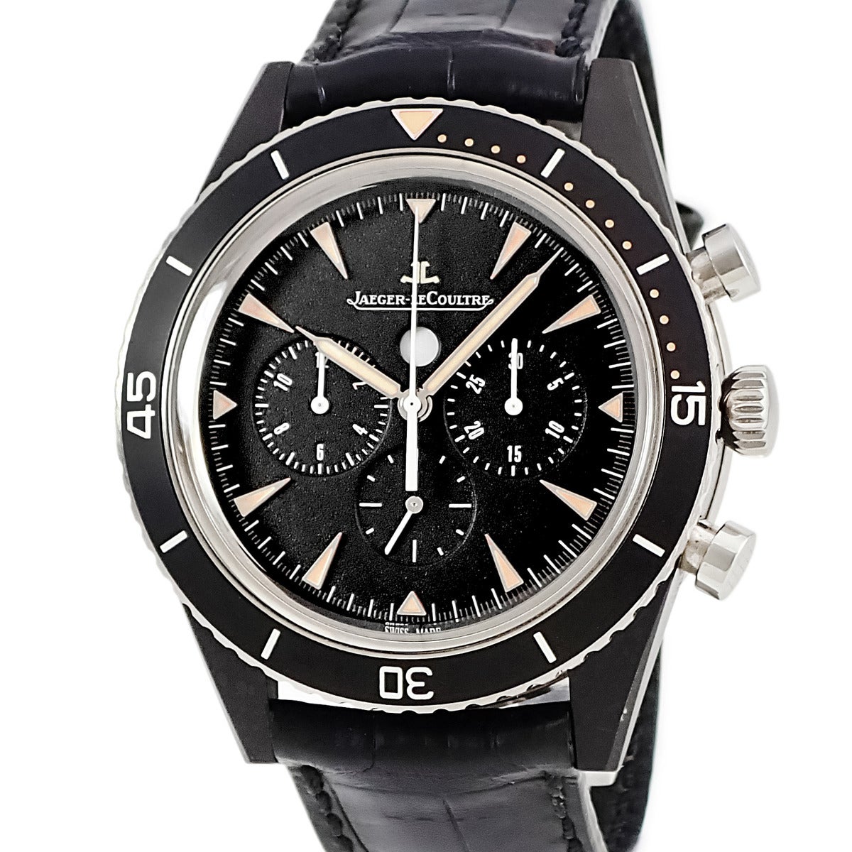 Jaeger-LeCoultre ジャガールクルト純正黒クロコ20mm JAEGER LECOULTRE｜ジャガールクルト | ブルークウォッチカンパニー