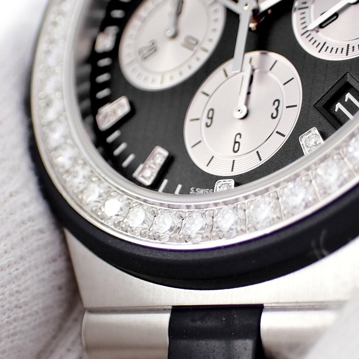 ブルガリ BVLGARI ディアゴノ クロノグラフ DG40SVCH 純正ダイヤ