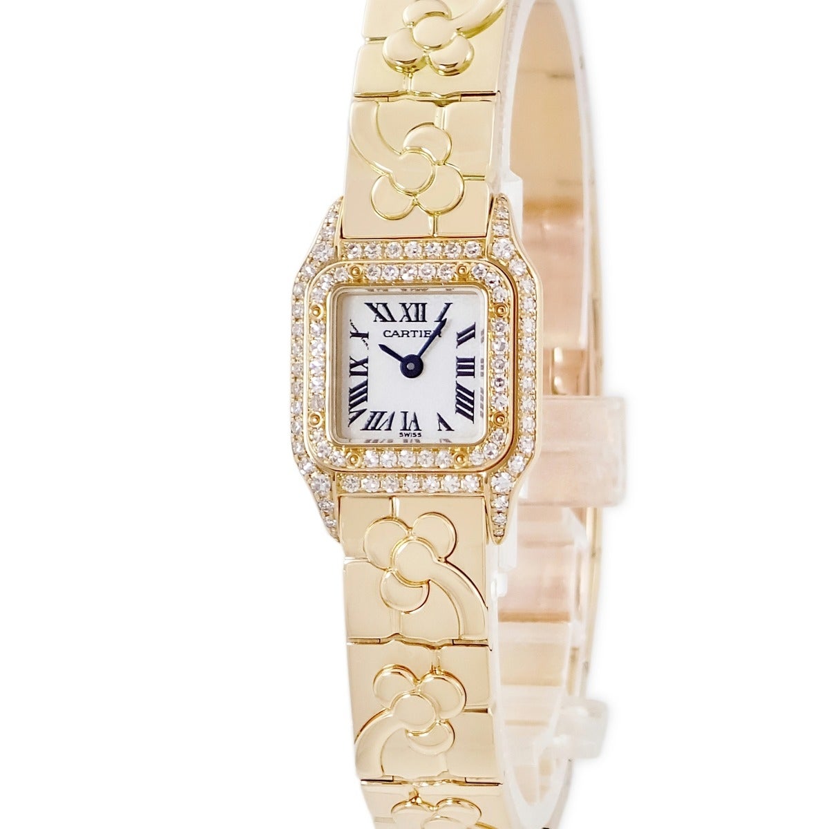 カルティエ Cartier パンテール ミニ WF3207Q7 K18YG無垢 純正ダイヤ