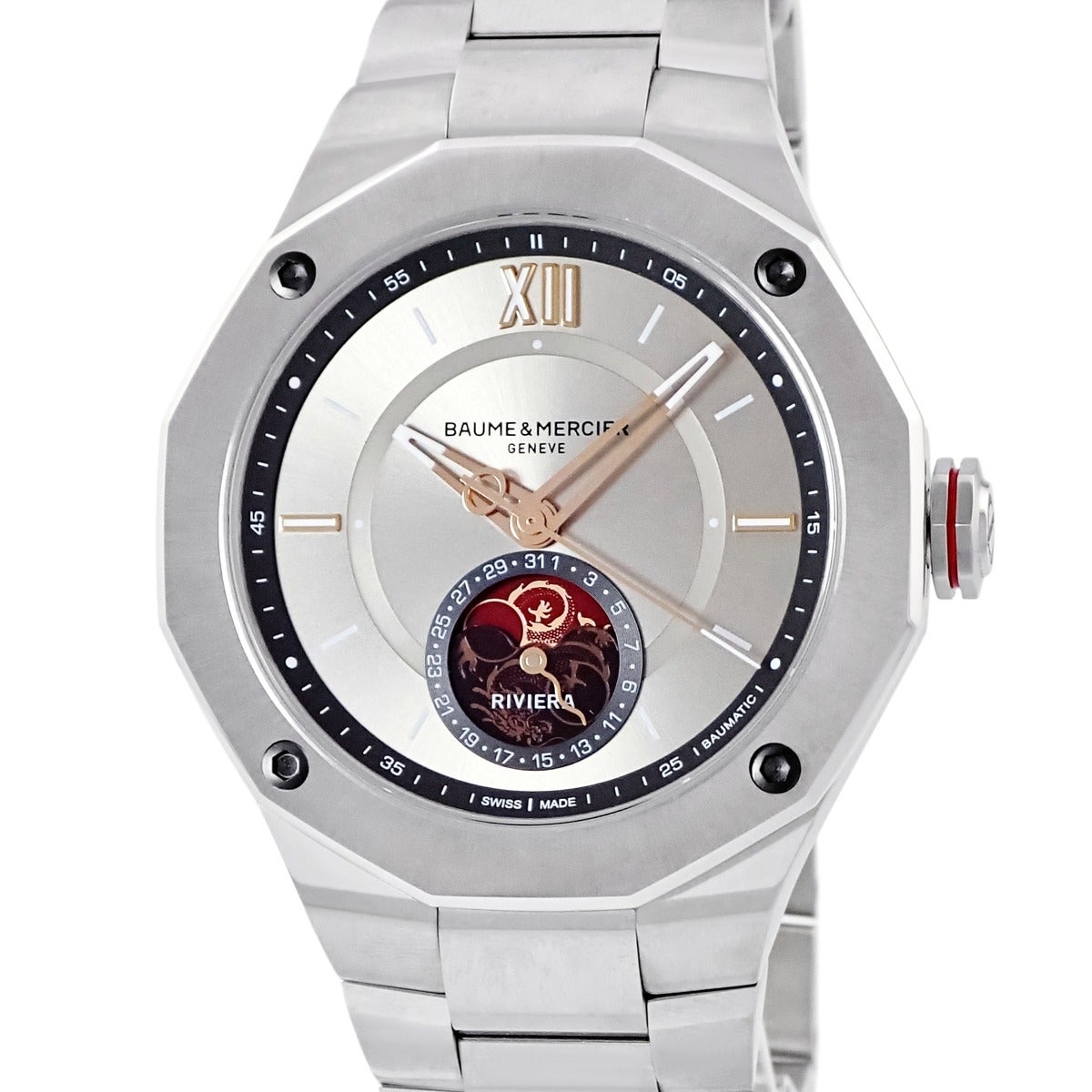 ボーム&メルシエ BAUME&MERCIER リビエラ M0A10683 新品同様 12角形
