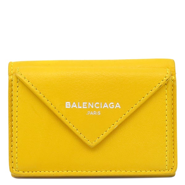 バレンシアガ BALENCIAGA 三つ折り財布 ペーパー ミニ ウォレット