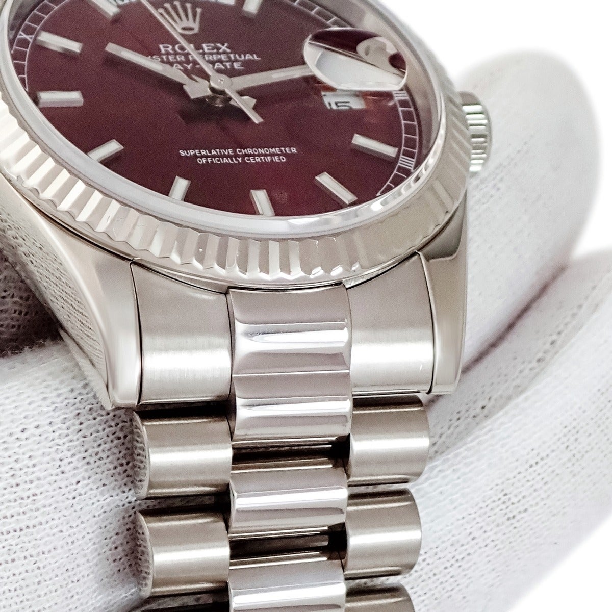 ロレックス ROLEX デイデイト 36 チェリー 118239 メーカーOH済 D番