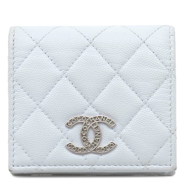 シャネル CHANEL 二つ折り財布 マトラッセ スモール ウォレット