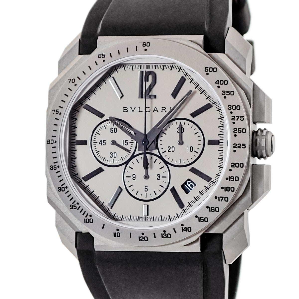 ブルガリ BVLGARI ディアゴノ クロノグラフ DG40SVCH 純正ダイヤ