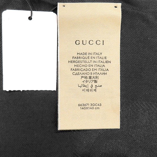 グッチ GUCCI ストール GGジャカード シルクウール ショール シルク