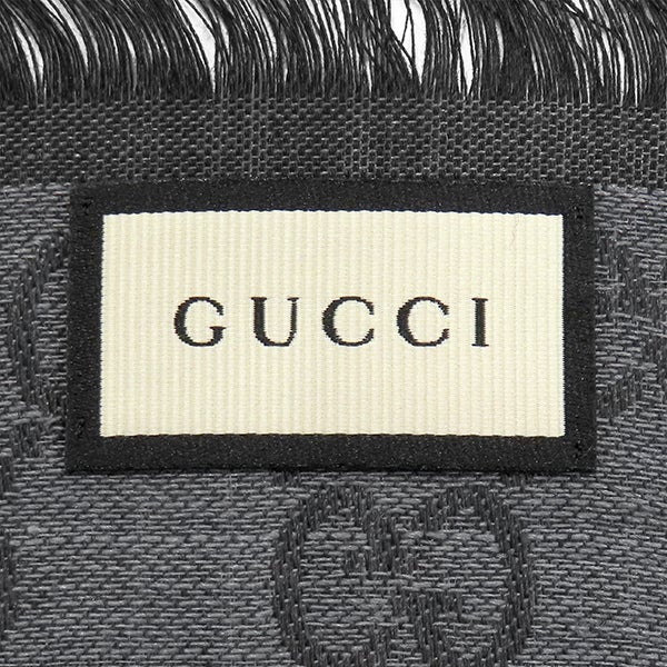 グッチ GUCCI ストール GGライン シルクウール ショール シルク ウール
