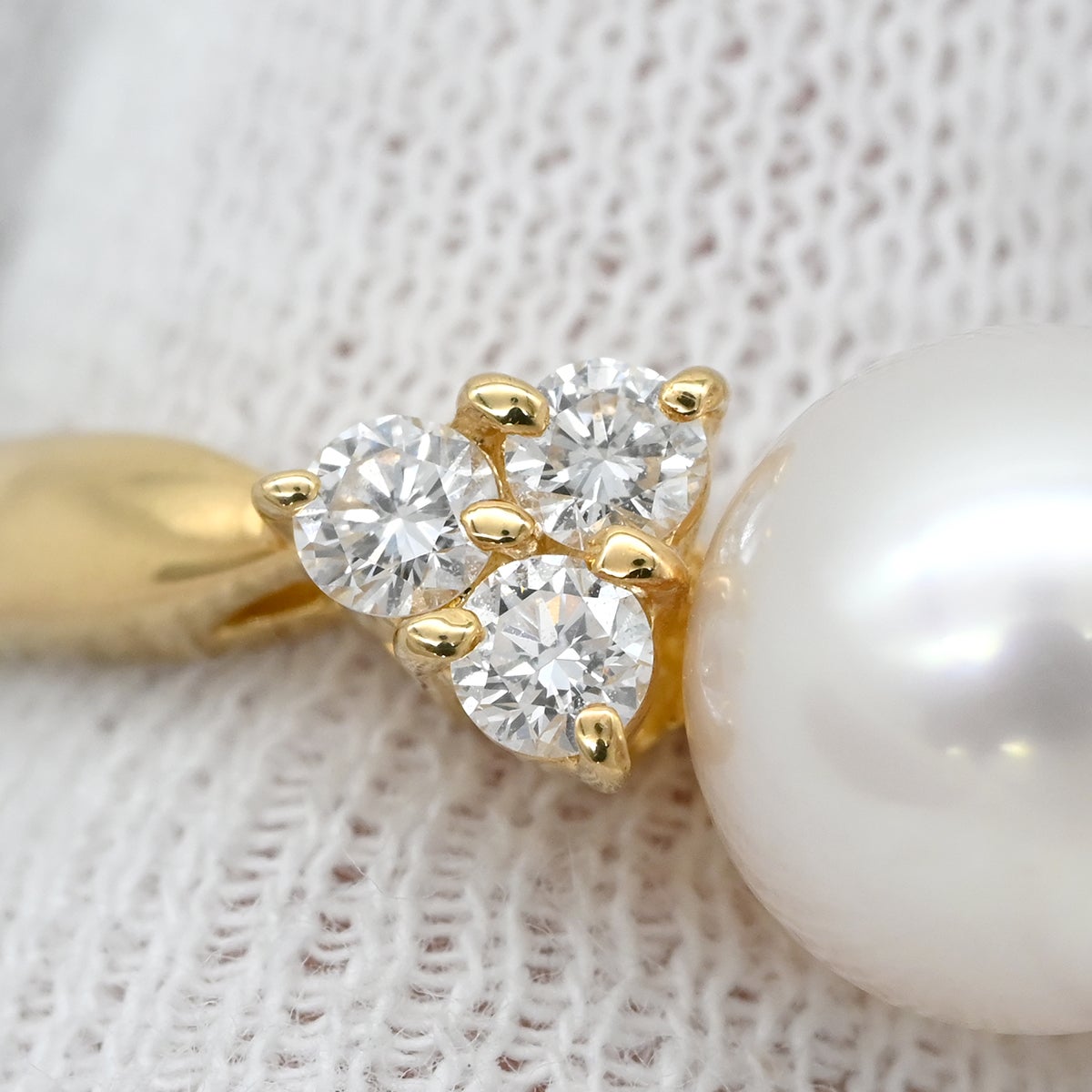 ミキモト MIKIMOTO リング 指輪 パール ダイヤ パールホワイトX