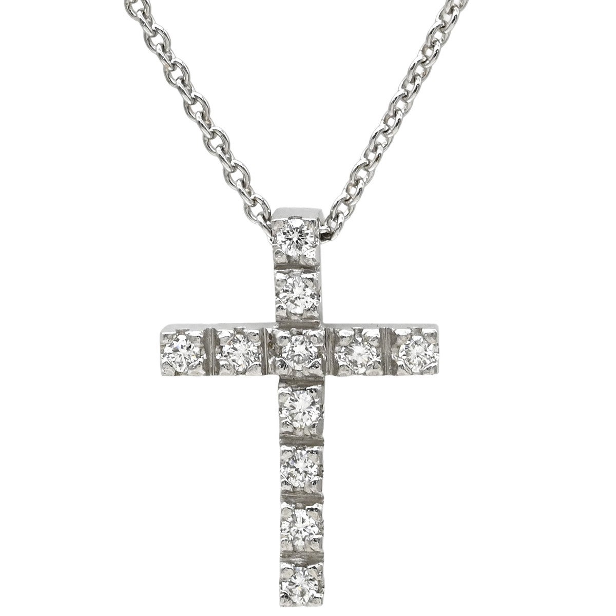 スタージュエリー STAR JEWELRY ネックレス ダイヤ クロスネックレス