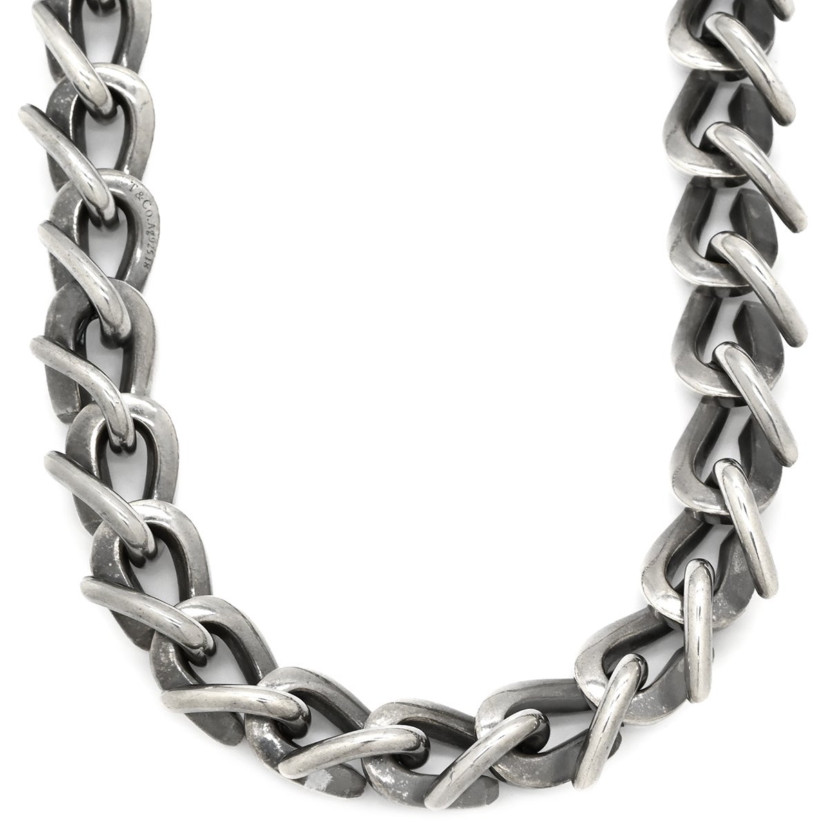 ティファニー Tiffany & Co ネックレス フォージリンク ラージ いぶし