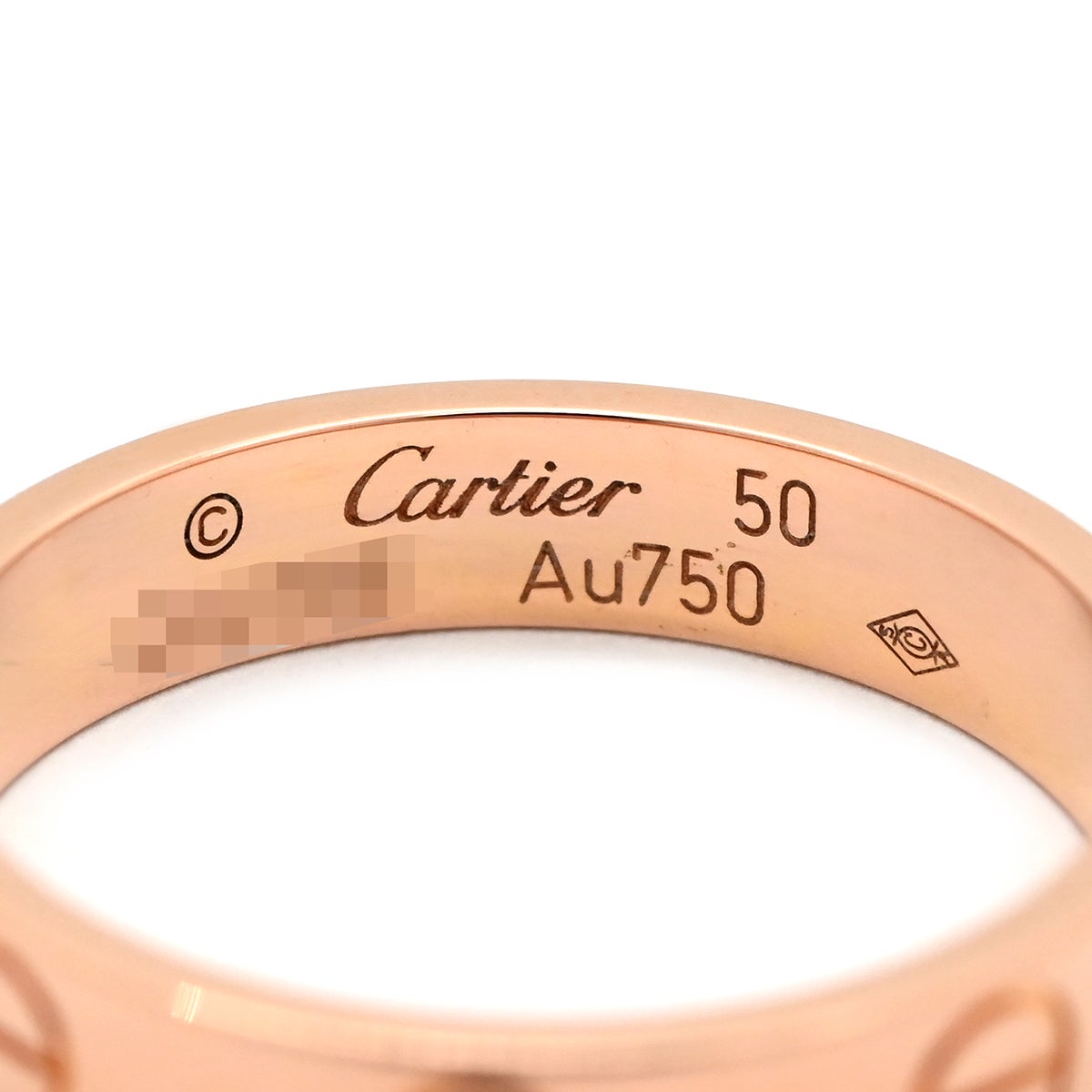 カルティエ Cartier リング 指輪 ミニラブリング ピンクゴールド #50