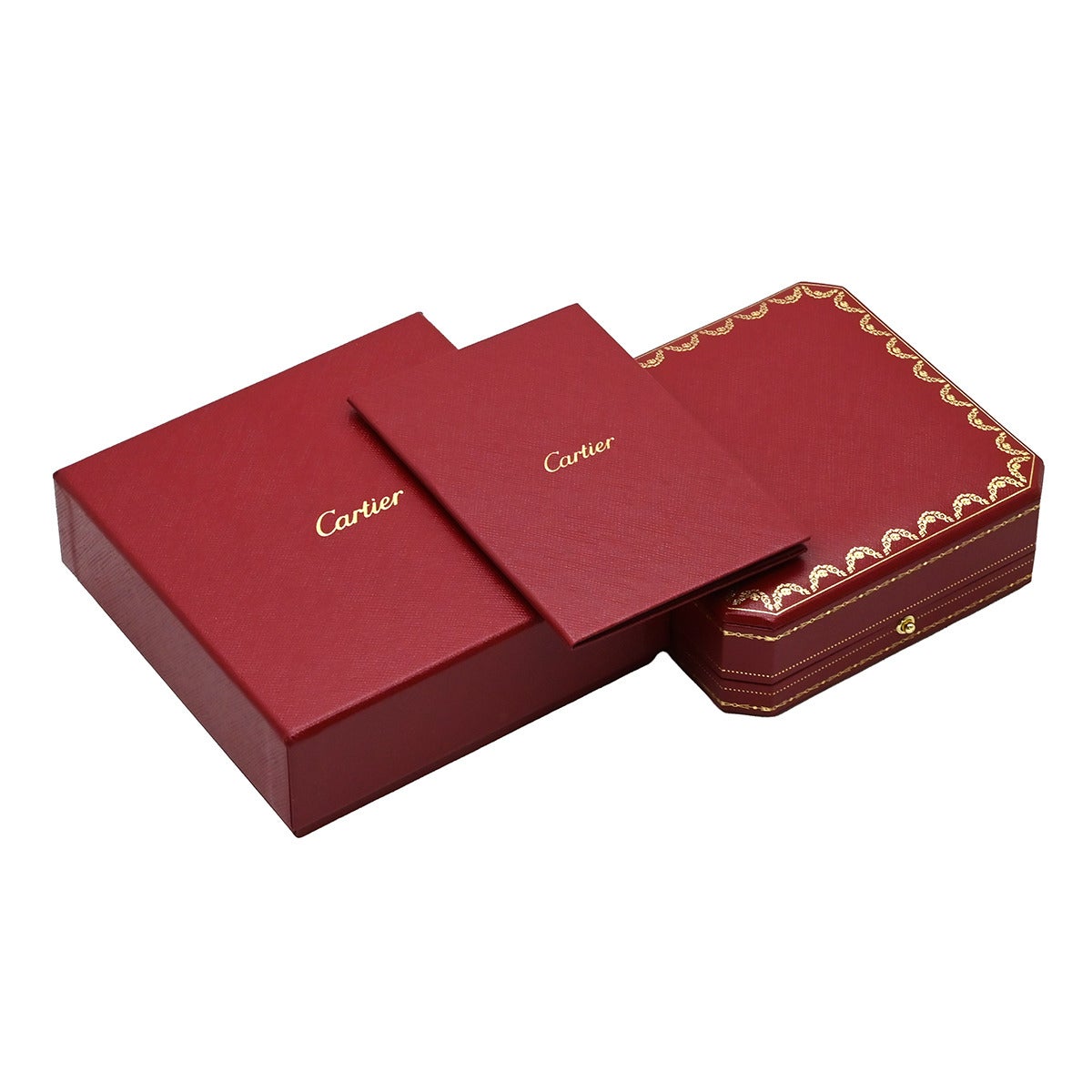 カルティエ Cartier ネックレス ラブ サークル 2Pダイヤ ピンク