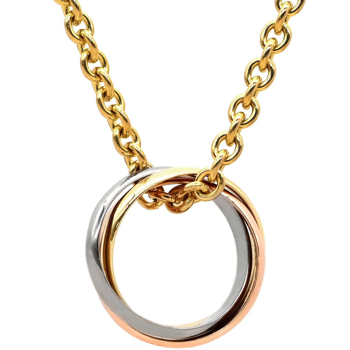 カルティエ Cartier ネックレス ベビー トリニティ イエローゴールド